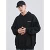 Wassup Heods Heavyweight Hooded Sweatshirt for Men, Autumn and Winter Casual Couple Student Loose Jacket Hoodie