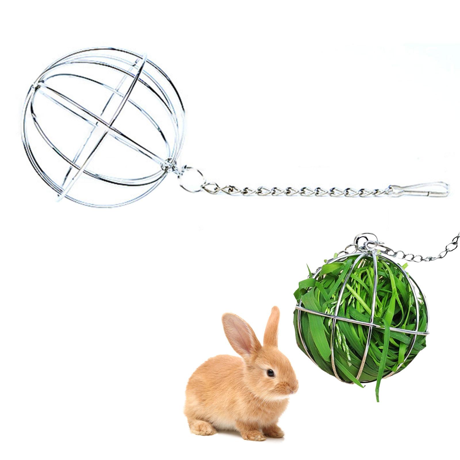 Rabbit Hay Feeder Stainless Steel Rabbit Game Chew Toy Hay Rack For Rabbit Hamster Small Hay Puppy Litter Accessories (Silver,One Size) серебряный