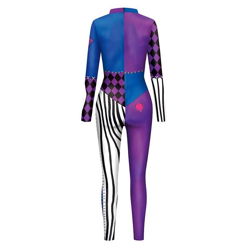 Cosplay Kostým Dámský Klaun Kombinéza Jumpsuit Halloween Sexy 3D Tištěný Sváteční Karneval Zentai Body Dámský Cosplay Outfit