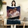 1PC Titanic Patterned Flannel Blanket Suitable For All Seasons For Home Decor Warmth And Comfort Gifts Holiday Present