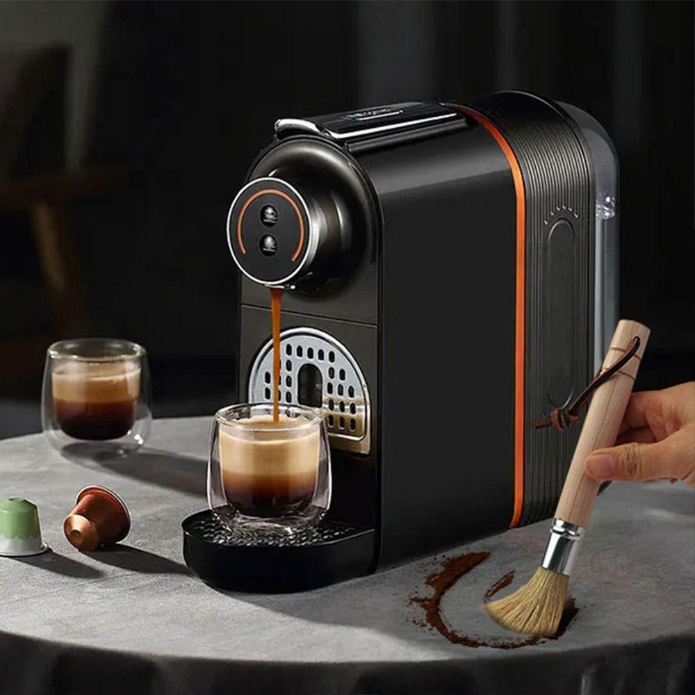 Solid Wood Coffee Grinder Cleaning Brush Retro Coffee Machine Accessories  Home Kitchen