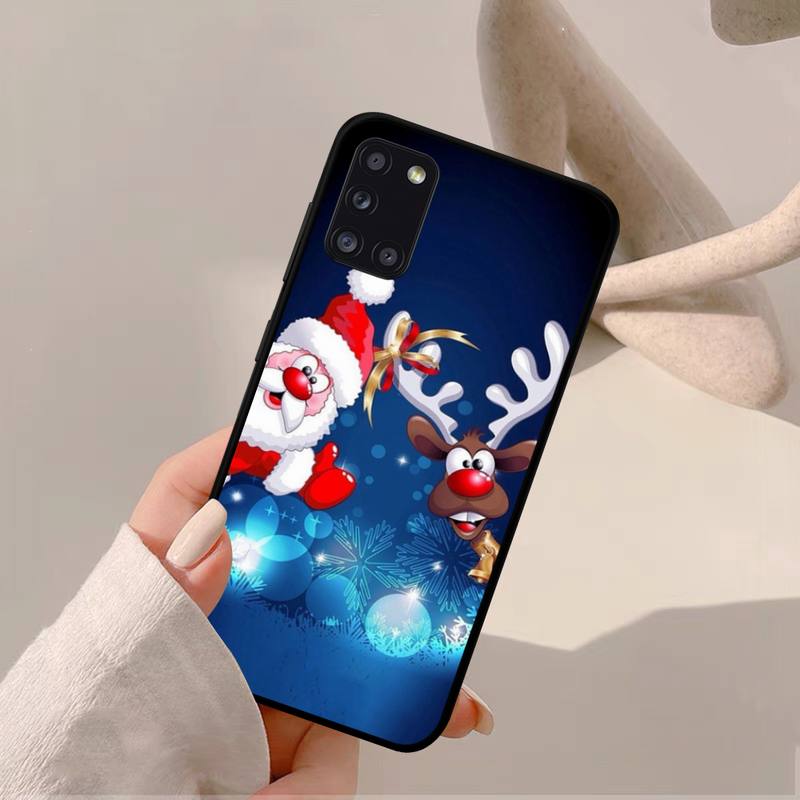 Telefonkasten mit Weihnachtsmotiv, Motiv: Neujahr, Weihnachten, für Samsung A 51 30s 71 21s 10 70 31 52 12 30 40 32 11 20e 20s 01 02s 72