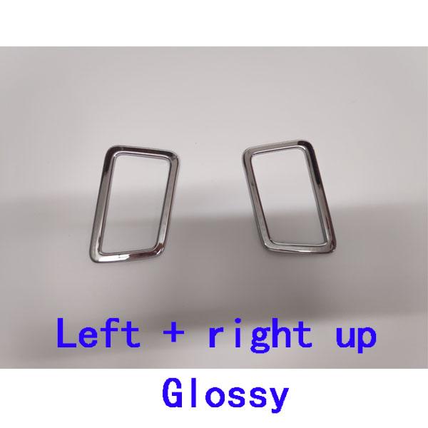 Car Garnish Cover Frame Lamp Trim ABS Front Air Condition Outlet Vent Hoods Part For Subaru XV 2012 2013 2014 2015 2016 2017