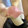 Cute Kitten Embroidered Baseball Cap Women's Spring and Summer Big Head Circumference Showing Face Small Cap New High-end Hat