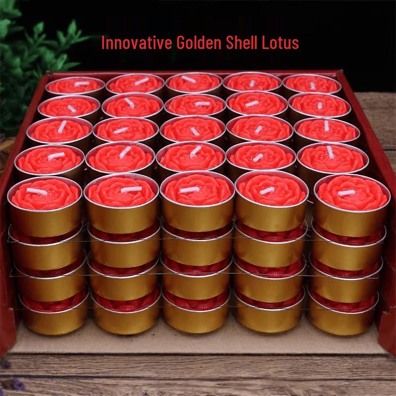 LIEI 108-Pack 4-Hour Plum Blossom Ghee Lamps