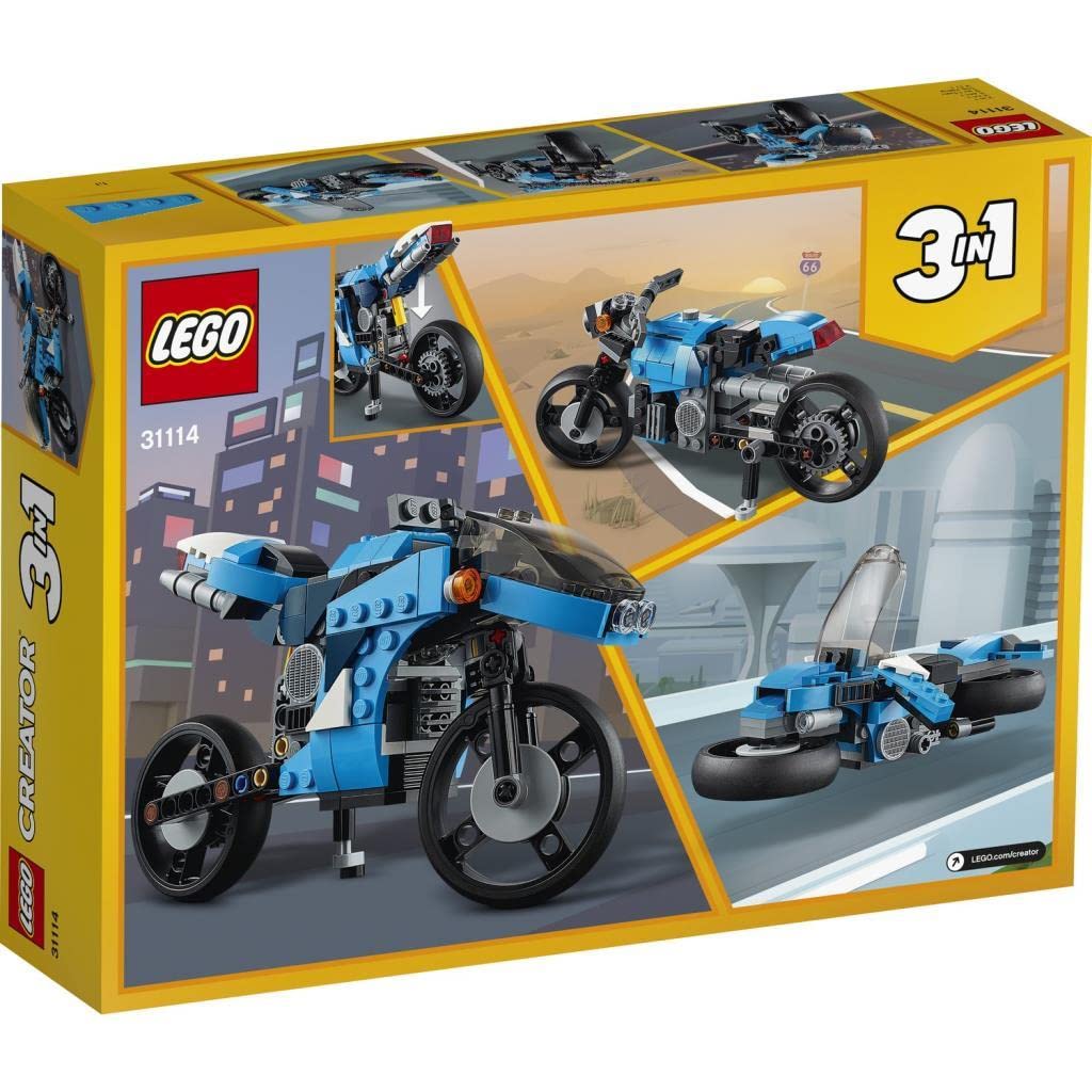 LEGO Creator Superbike 31114 Toy Building Blocks Gift Bike for Boys and Girls Ages 8 and Up