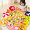 Children's Magnetic Fishing Game Early Educational Learning Toy with 6 Poles & 21 Fish for Kids Develops Fine Motor Skills Gifts