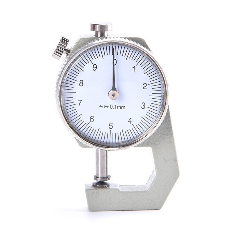 Leather Thickness Gauge Measuring Tools 0-10mm/0.1mm Dial Paper Meter Tester For Hollow Pipe Or Circular Tube Caliper Aluminum