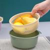 Thickened Double-Layer Kitchen Drain Basket – Multi-Use Vegetable & Fruit Washing Set