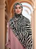 Leopard Snake Print Hijab Muslim Women Chiffon Scarf Breathable Malaysian Headscarf Wraps Shawls Tudung Bawal