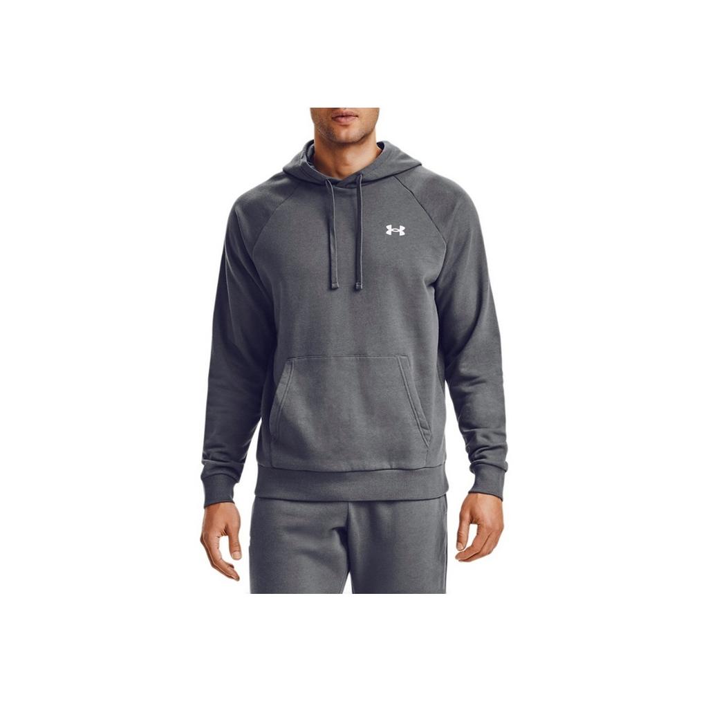 Under Armour Rival Terry Fleece Hoodie Men Hoodies Gray 1357105-012
