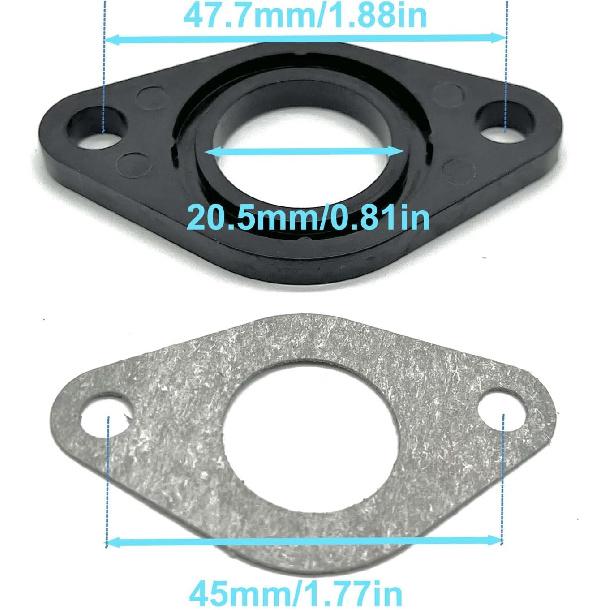 Carb Carburetor Insulator Spacer Compatible with Honda CT70K0 SL70 XL70 CL70 US90 ATC90 CT90 ST90 SL90 CL90 50CC TO 110CC TRX90
