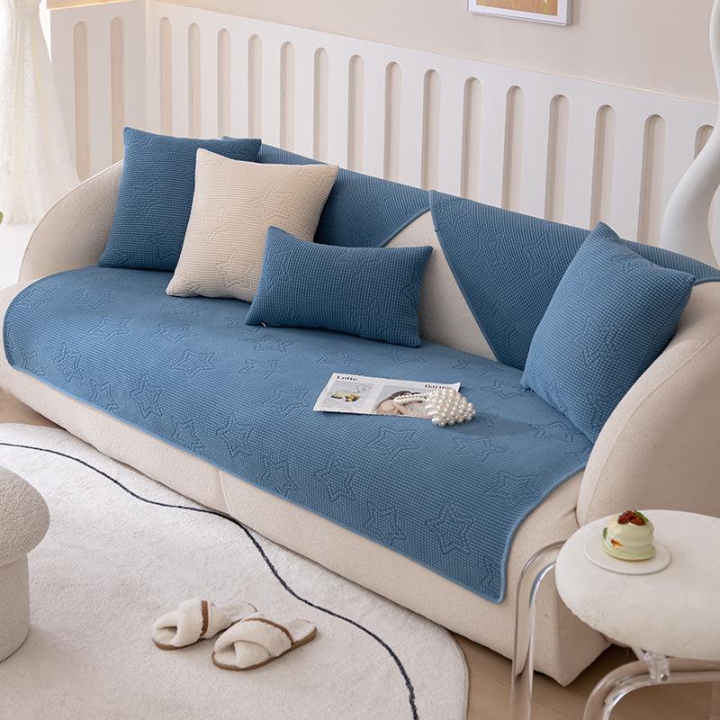 Подушка для дивана Four Seasons 2023 новая легкая роскошная высококачественная нескользящая подушка чехол для одеяла универсальный универсальный чехол тканевое полотенце 7070cm синий 1129₽