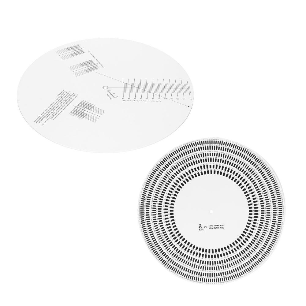 Double-sided Function Stroboscope Disc Strobe Disc Mat for Turntable Maintenance
