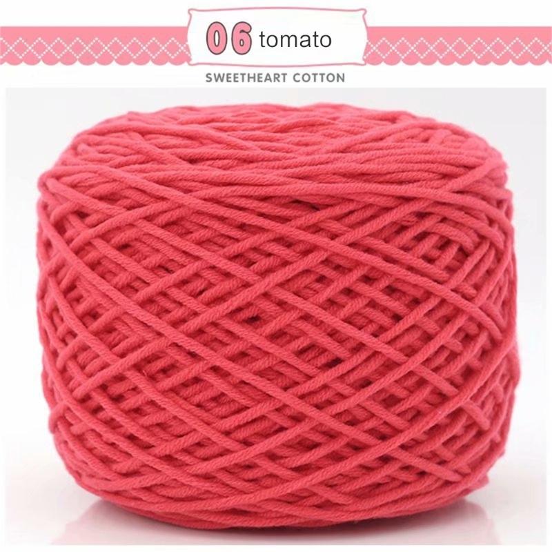 200M Solid Tufting Yarn 8 Strands Yarn For Rug Cotton Yarn For Tufting Guns Multi Color Cotton Knitting Yarn