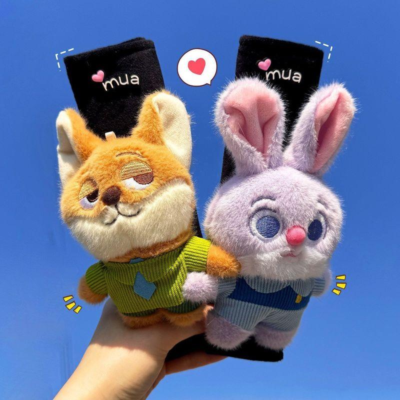Zootopia Car Seatbelt Shoulder Pads Anti-Wear Anti-Strangle New Car Interior Accessories for Women