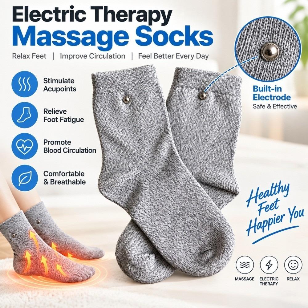 1 Pair Low Resistance Conductivity Pulse Electrotherapy Sock Relaxation Post Workout Recovery