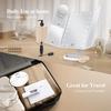 Portable LED Makeup Mirror with Mini Foldable 2X 3X 10x Touch Controlled Magnification Lighting Makeup Mirror