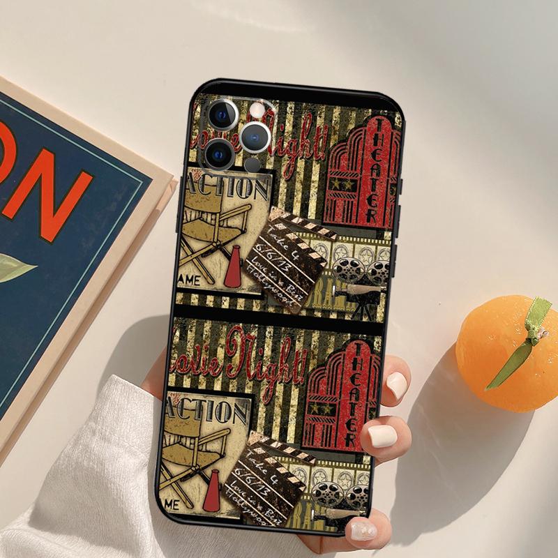 Clapperboard Funda Case For iPhone 14 15 16 Pro Max 11 12 13 Pro Max Mini XR 16 15 Plus 16e Phone Cover