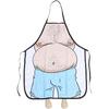 Funny Men Cooking Grilling Aprons Novelty Cooking Apron Belly Apron for Men Funny Costume Kitchen Belly