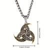 Nordycki Wikingowski Naszyjnik Legendarny Róg Odyna i Smok Wisiorek Amulet Naszyjnik
