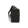 Turner 16 einfarbiges Logo Leder und Stoff Umhängetasche Herren Umhängetasche Schwarz C2950-QBBK