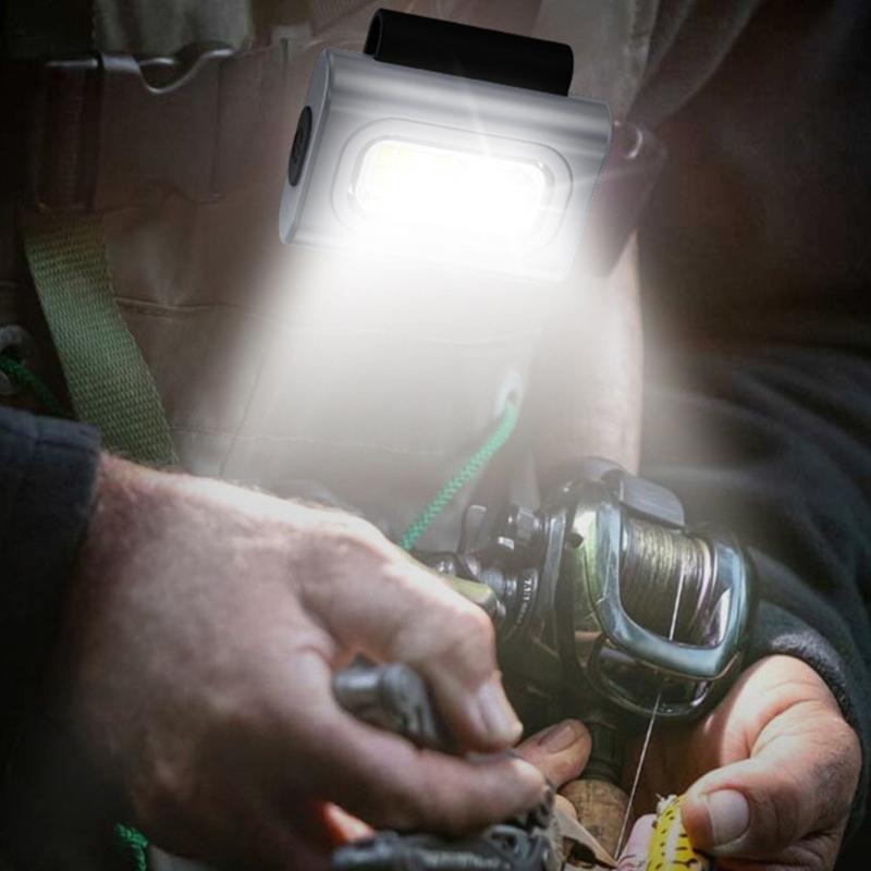 Outdoor Headlamp Fishing Headlamp Night Magnetic Headlamp Waterproof IPX6 Headlight ABS Silicone Texture for Fishing