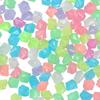 pcs Rhombus Safe Glow In Dark Decorative Pebbles Aquarium Ornament Luminous Stones Lawn Decor