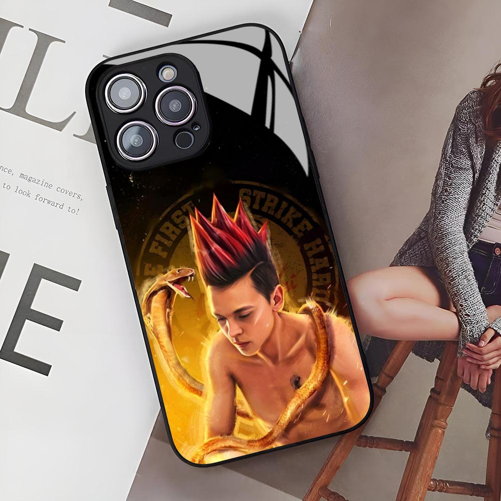 

Чехол для телефона C-Cobra Kai S-Snake для Iphone 17 Air 16 15 14 12 11 13 Pro Max Mini Se Стеклянный чехол iPhone 14 Plus