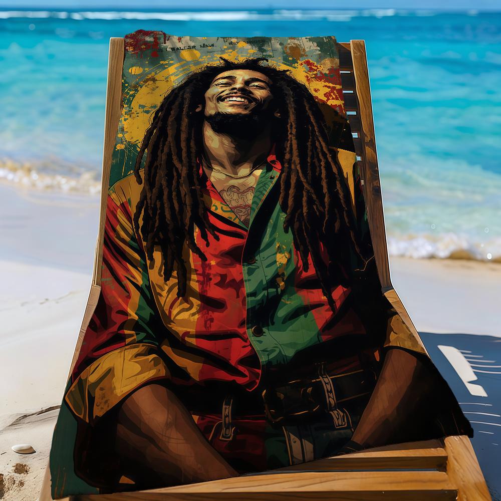 

Singer Bob Marley Towel Sports Quick Dry Travel Camping Gear Sandproof Soft Light Large Beach Towel W40*H60(CM)