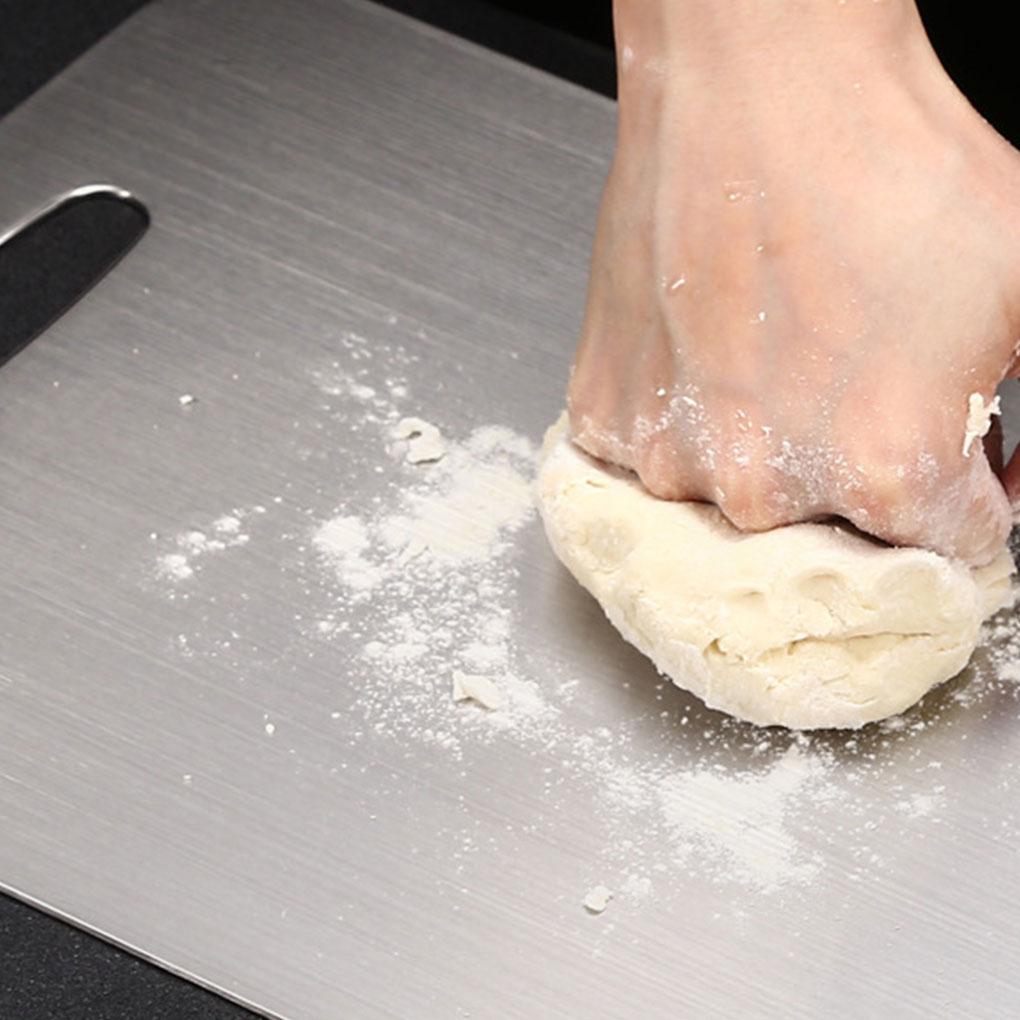 Ultimate Kitchen Companion - Stainless Steel Cutting Board For All Needs Double-sided Cutting Board