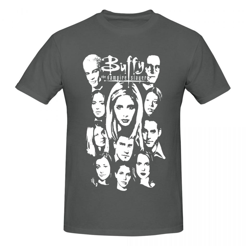 Unisex Buffy The Vampire Slayer 2024 T Shirt Vintage Big Size Cotton Crewneck Custom Sleeve Unisex Clothing
