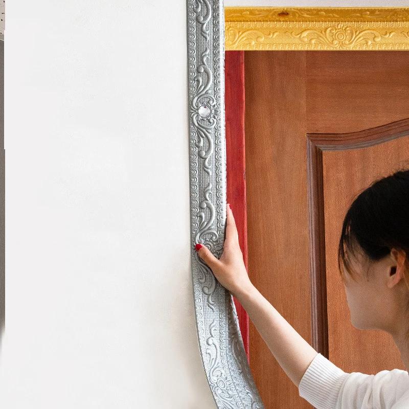 1PC 2.3m/9.2mX12cm Self-adhesive Wall Stickers Decorative Ceiling Corner Line Yin Corner Line Stickers