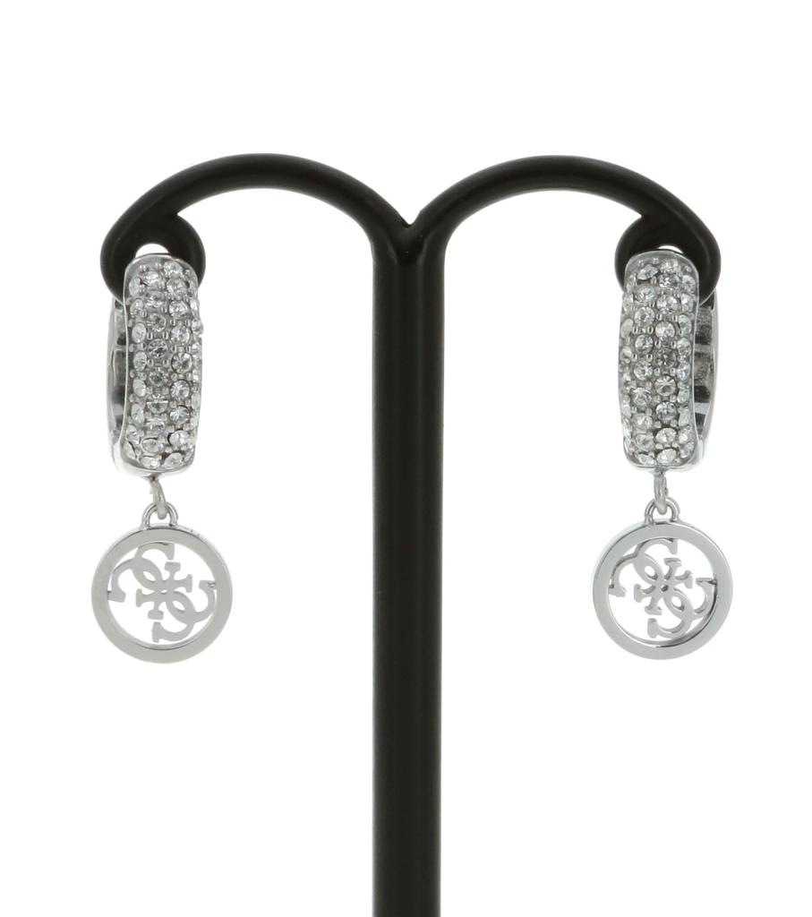 Guess Crazy Earrings JUBE03301JWRH Brass Earrings with Drawstring Bag [Used]