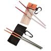 Baguettes Pliables Ultralégères Pliantes avec Sac de Rangement Baguettes de Voyage Pliables Ergonomiques pour Camping Pique-nique