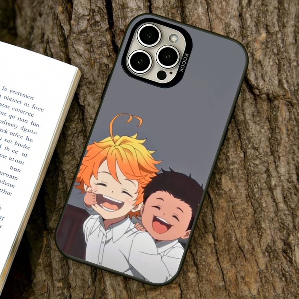 The Promised Neverland Handyhülle Für iPhone 17,16,15,14,13,12,11 Plus,Pro Max,XS,Bunte Silber Schwarz Hülle