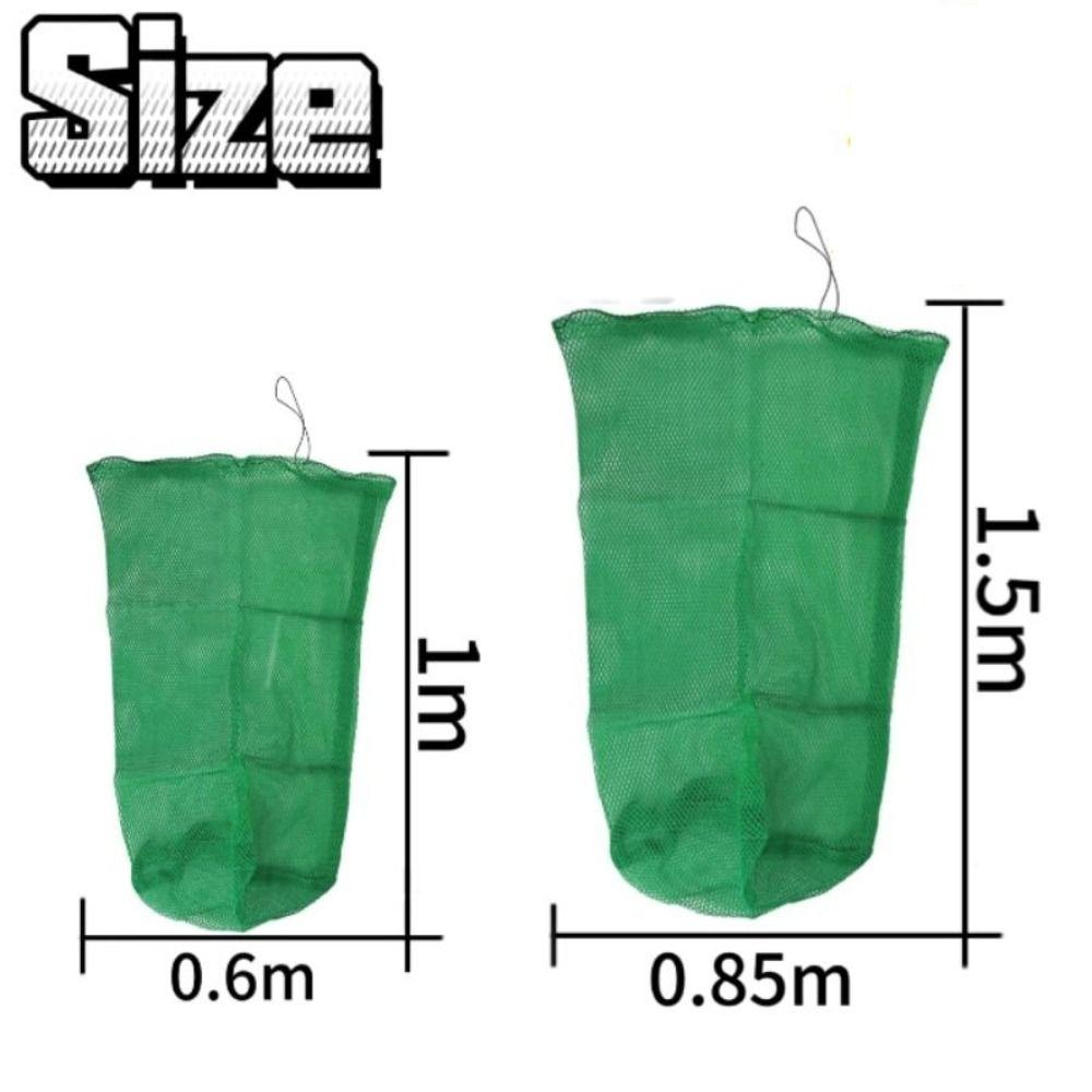 Nylon Green Fish Cage Foldable Thread Collapsible Fish Cage Lightweight Fishing Net Bag  Fishing