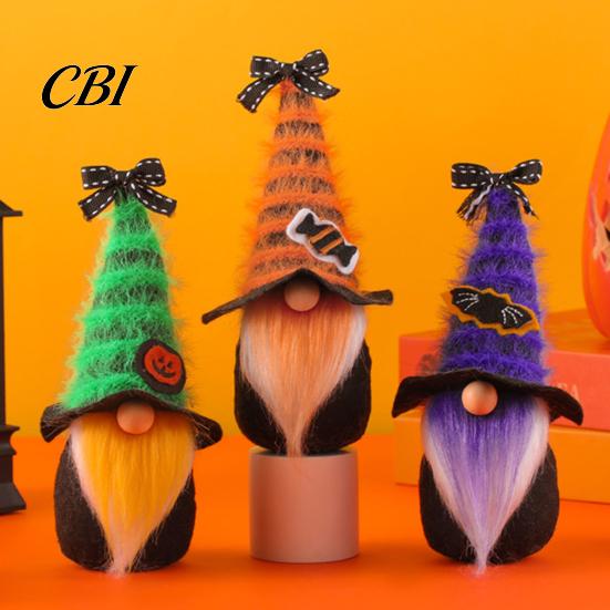 Halloween Party Supplies Gnome Decor, Cute Gradient Ghost Figurine, Faceless Statue Durable Decorations for Shelf Table, Spooky Ornament Home