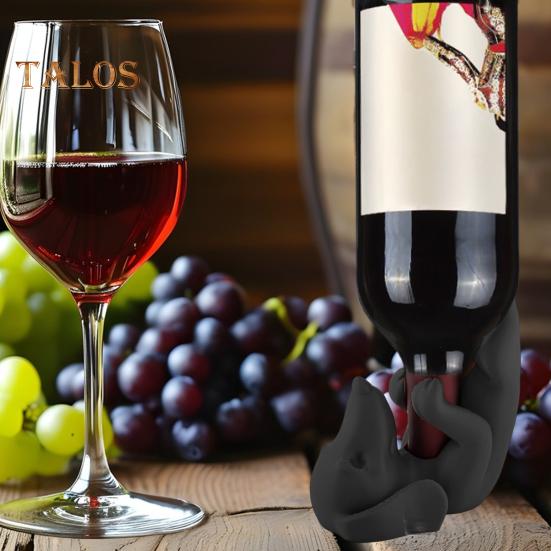 Dachshund Wine Bottle Holder PLA Dog Figurine Beer Bottle Display Stand Organizer Rack Home Kitchen Bar Dining Table Desktop Decoration