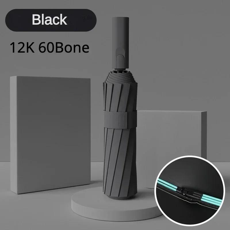 Winddichter Automatikschirm 112 Verstärkte Fiberglasrippen, Sturmsicher UV 50+ für Männer Frauen, Kompakte Faltbare Sonnenregenschirme