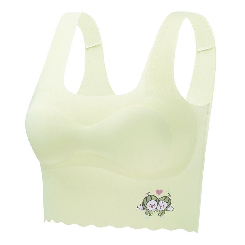 Ice Silk Seamless Girls Underwear Developmental Girls Childrens Bra Student Vest Summer Thickened Latex Pad Childrens Bras Vests