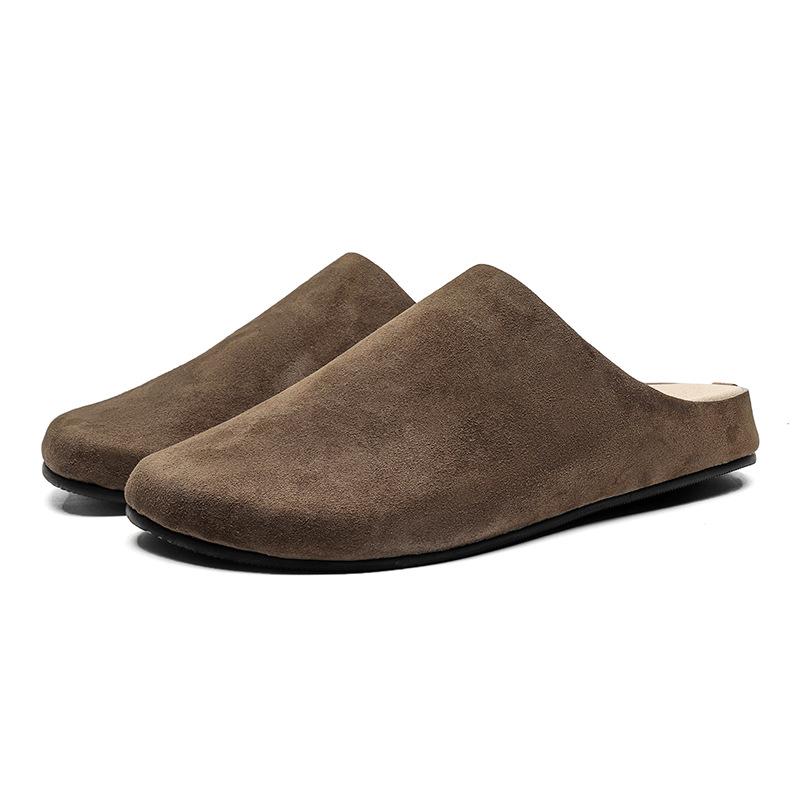 Niche design sense Baotou half slippers outside lazy shoes Birkenstocks casual sandals