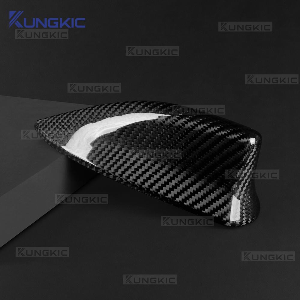 Dla Toyota GR Yaris/Yaris Cross 2020 2025 2025 2025 2025 Prawdziwe Suche Twarde Włókno Węglowe Antena Samochodowa Naklejka Płetwa Rekina Akcesoria