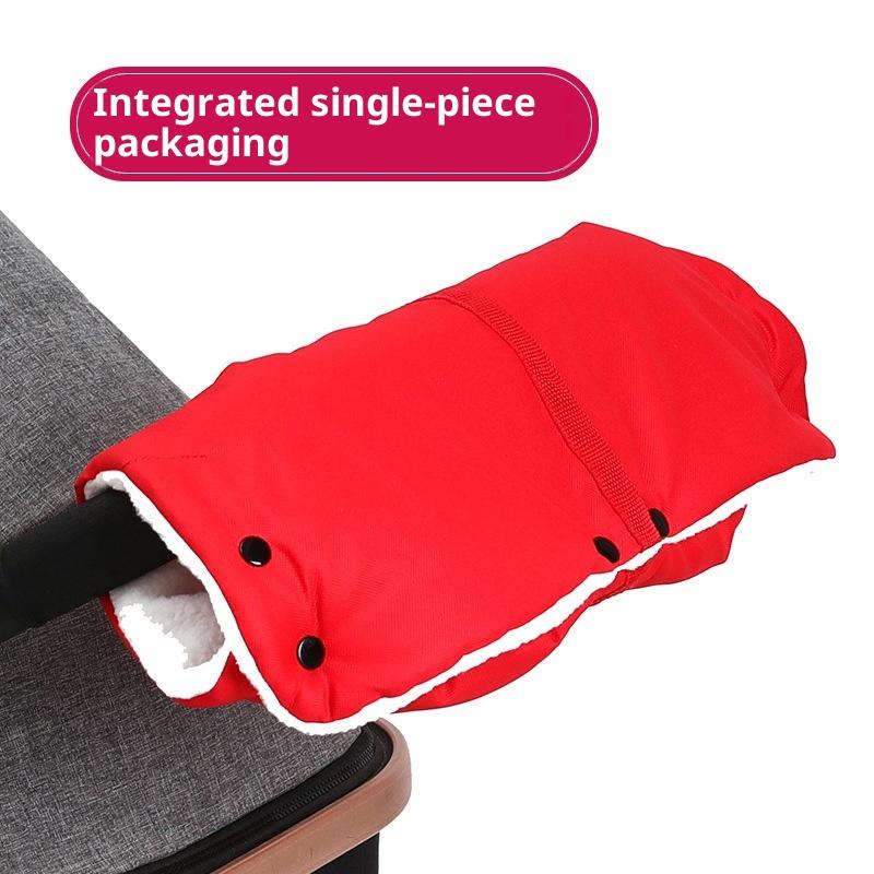 1Pcs Stroller Accessories Warm Baby Stroller Gloves Thick Pram Hand Muff Baby Carriage Pushchair Fleece Hand Cover Cart Gloves