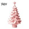 Interior Decorative Accents 3D Printed Christmas Tree Ornament, Modern Minimalist Tabletop Decor Holiday Gift for Friends Home Office Display, Festive