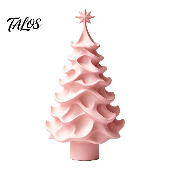 Interior Decorative Accents 3D Printed Christmas Tree Ornament, Modern Minimalist Tabletop Decor Holiday Gift for Friends Home Office Display, Festive