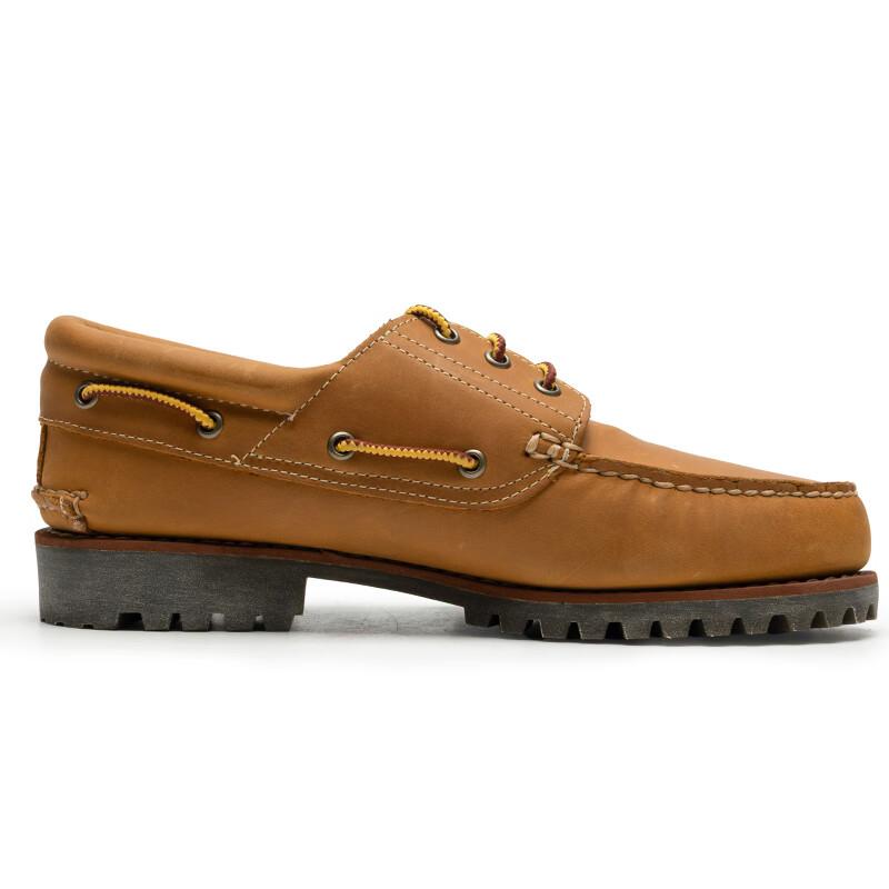 Timberland Authentics Series Leather Comfortable Versatile Casual Shoes Men Sneakers Wheat-Brown A2PDQEN1