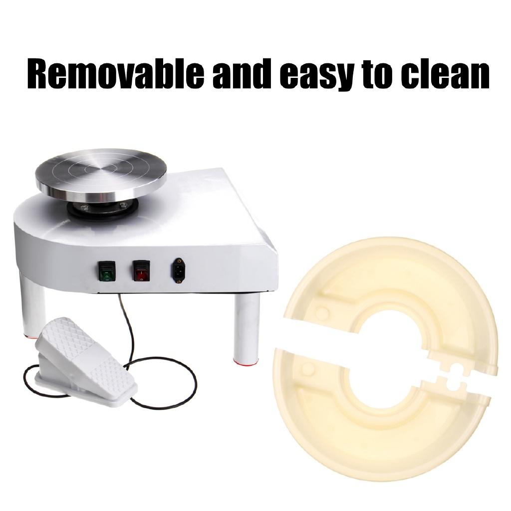 32 cm 220 V 350 W hrnčiarsky kruhový stroj Ručne ovládaný kľukou a pedálom Keramické dielo z hliny s mobilným plynulým nízkym hlukom