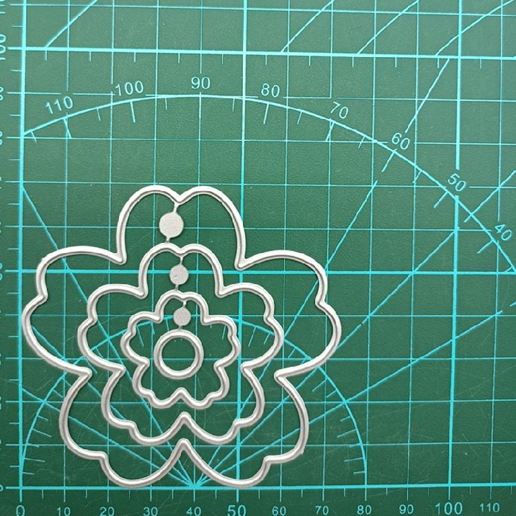 Flower Leaf Die Cut Flower Cutting Dies Scrapbooking Templates for Card Making Packaging Carbon Steel Die Cut Templates