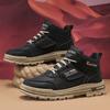 2025 Autumn New Black Martin Boots Men's Leather Versatile Outdoor Tooling Boots Fashion Casual Men's Shoes - Clear